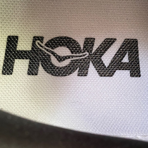 Hoka Black Athletic Shoes with White Soles - Picture 9 of 10